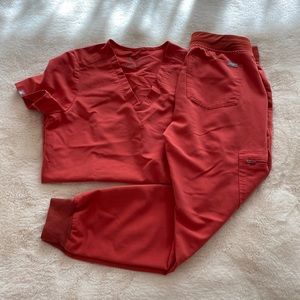 Figs Clay scrub XS top and XSP bottom